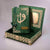 Kadife Kutulu Kur'an-ı Kerim (Yeşil, Gold Süsleme)